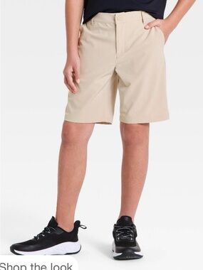 all in motion Boy’s  Flat-Front Golf Shorts